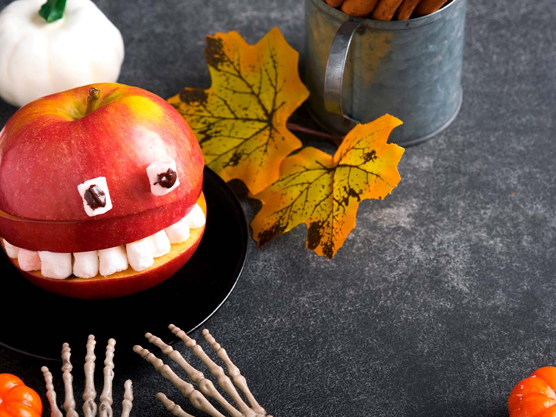 Halloween saudavel na escola